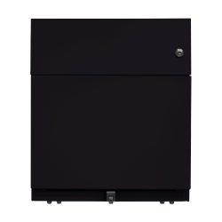 Bisley Rollcontainer Note 1 Schublade Schwarz 420 x 565 x 495 mm