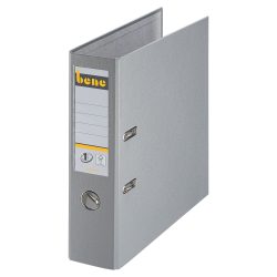 Bene No.1 Power Ordner A4 80 mm Grau 2 Ringe 291400 PP (Polypropylen) Glatt Hochformat