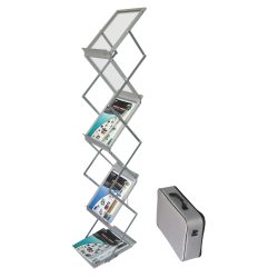 DEFLECTO Prospektst&auml;nder A4, hoch 36100 6 F&auml;cher, klappbar