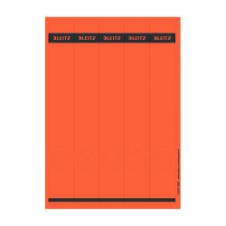 Leitz PC-beschriftbare Selbstklebende Rückenschilder 1688 Lang Für Leitz 1050 Qualitäts-Ordner Rot 39 x 285 mm 125 Stück