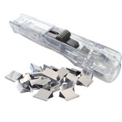 Rapesco Supaclip Clip-Spender Transparent 200 mm 1 Spender & 25 Edelstahl-Clips