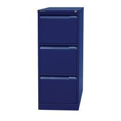 Bisley Hängeregistraturschrank 3 Schubladen Oxfordblau 413 x 622 x 1.016 mm