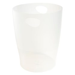 Exacompta Abfalleimer Classic PP (Polypropylen) Weiss 26,3 x 26,3 x 33,5 cm
