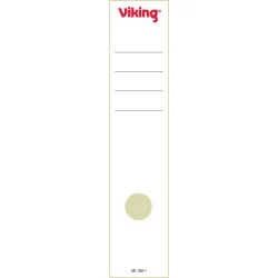 Viking Rückenschilder 60 mm x 285 mm Weiß 10 Stück