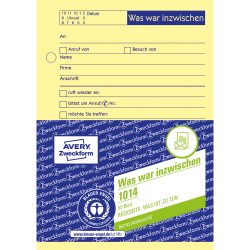 AVERY Zweckform Kurznotiz 1014 DIN A6 Perforiert 50 Blatt