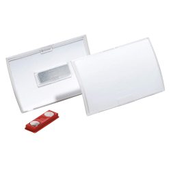 DURABLE Namensschild ClickFold 90x54mm 821519 10 St&uuml;ck mit Magnet