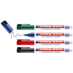 Edding CD/DVD Marker E-8400 4-8400-4 Schwarz, Rot, Blau, Grün 0.5 mm, 1 mm 4 St./Pack.