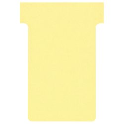 Nobo T-Steckkarten 2002004 Gelb 6 x 8,5 cm