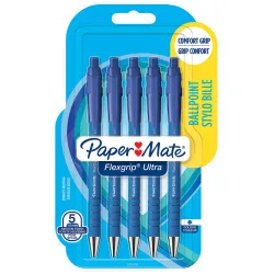 Papermate FlexGrip Ultra Kugelschreiber Blau Mittel 0.5 mm 5 Stück