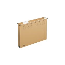 Leitz ALPHA Hängesammler 1947 A4 Mit Hartpappeboden U-Base 40 mm 320 g/m² Naturbraun 100% Recycelter Natron-Karton 25 Stück