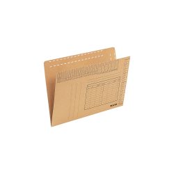 Leitz Einstelmappe Alpha Naturbraun Natronkarton vertikal 32,3 x 23 cm 100 Stück