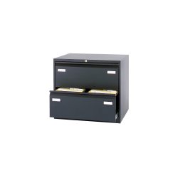 Bisley Light Hängeregistraturschrank Economy 2 Schubladen Schwarz 800 x 622 x 711 mm
