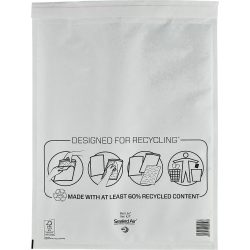 Mail Lite Luftpolster Versandtaschen 79 g/m² K/7 350 (B) x 470 (H) mm Ohne Fenster Peel and Seal Weiss 50 Stück