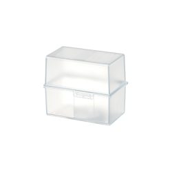 HAN Karteikartenbox DIN A7 300 Karten Transparent 12,1 x 7,4 x 10,1 cm