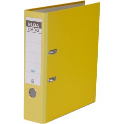 Elba rado Rado Star Brilliant Ordner A4 80 mm Gelb 2 Ringe Karton, PP (Polypropylen) Glatt