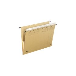 Leitz ALPHA Hängetaschen 1936 A4 Mit Organisationsleiste V-Base 15 mm 250 g/m² Naturbraun 100% Recycelter Natron-Karton