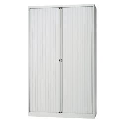Bisley Rollladenschrank Euro 4 Fachböden Lichtgrau 1.200 x 430 x 1.979 mm