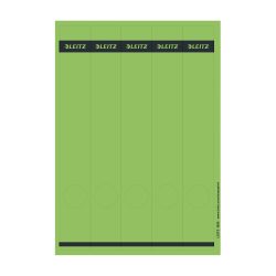 Leitz PC-beschriftbare Selbstklebende Rückenschilder 1688 Lang Für Leitz 1050 Qualitäts-Ordner Grün 39 x 285 mm 125 Stück