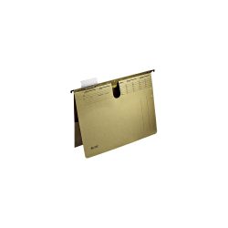 Leitz ALPHA Hängehefter 1912 A4 Kaufmännische Heftung Mit Innentasche V-Base 15 mm 250 g/m² Naturbraun 100% Recycelter Natron-Karton