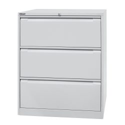 Bisley Hängeregistraturschrank 3 Schubladen Lichtgrau 800 x 622 x 1.016 mm