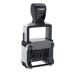 Trodat Professional 5430/L Datumstempel mit Text, 2-farbiger Abdruck