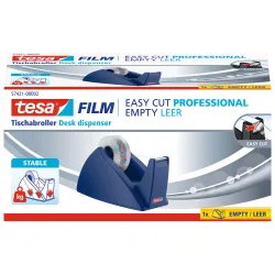 tesa Tischabroller tesafilm Easy Cut Professional Blau 19 mm (B) x 33 m (L) PS (Polystyrol)