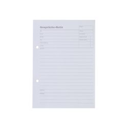 herlitz Gesprächsnotizblock DIN A5 Liniert Geleimt Weiß Perforiert 533134000 50 Blatt