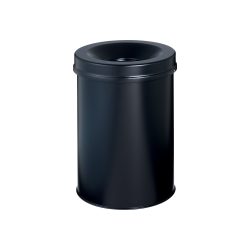 DURABLE Papierkorb Schwarz 15L Metall 35,7 cm