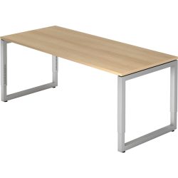Hammerbacher Schreibtisch R-Serie Eiche 1.800 x 650-850 mm VRS19/E