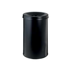 DURABLE Papierkorb Schwarz 30L Metall 492 cm x 49,2 cm