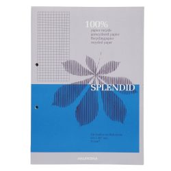 AURORA Splendid Notizblock DIN A4 Kariert Geleimt Papier Farbig sortiert Perforiert Recycled 200 Seiten