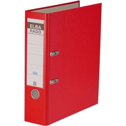 Elba rado Rado Star Brilliant Ordner A4 80 mm Rot 2 Ringe Karton, PP (Polypropylen) Matt