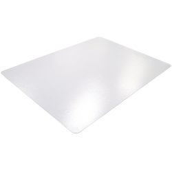 Office Depot rechteckige Stuhlmatte harter Boden Polycarbonat 130 x 120cm Transparent