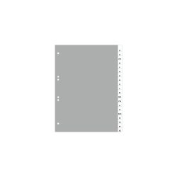 DURABLE Register 640 DIN A4 Grau 20-teilig 6-fach Kunststoff A - Z