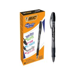 BIC Gel-ocity Illusion Gel-Tintenroller 0.4 mm Schwarz 12 Stück