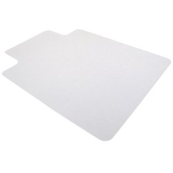 Office Depot rechteckige Stuhlmatte mit Lippe harter Boden PVC 120 x 90cm Transparent