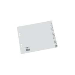Hetzel Kunststoffregister 25241281 DIN A4 (halbe Höhe) Grau 20-teilig 4-fach Kunststoff A - Z