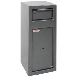 Phoenix Cashier Einwurftresor Sicherheitssafe Schlüsselverriegelung 19L SS0992KD 600 x 250 x 250 mm Metallic Graphit