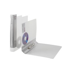 Snopake Ringbuch Classic Polypropylen A4 2 Ringe 25 mm Transparent