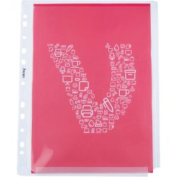 Office Depot Prospekthüllen DIN A4 Glasklar Transparent 200 Mikron PP (Polypropylen) Oben und rechts 11 Löcher 10 Stück