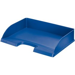 Leitz Plus Briefablage 5218 Quer DIN A4 Blau 36,3 x 27,3 x 7 cm