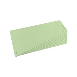 herlitz Trennstreifen Trapez Grün Gelocht A4 + 12 x 23 cm 190 g/m² 100 Stück