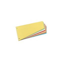 herlitz Trennstreifen Trapez blau blanko Gelocht A4 12 x 23 cm 190 g/m² 100 Stück