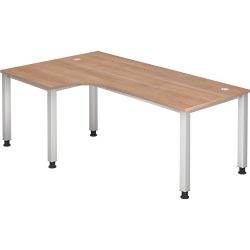 Hammerbacher Schreibtisch Q Serie Walnuss 1.200 x 2.000 x 685 mm VQS82/N