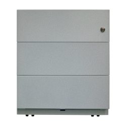 Bisley Rollcontainer Note 3 Schubladen Silber 420 x 565 x 495 mm