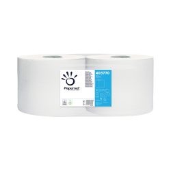 Papernet Wischtuchrolle 403770 2-lagig Gerollt Weiß 2 Stück à 816 Blatt