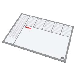 Viking Schreibunterlage mit Kalender 52,5 x 37,5 cm 2022/2023 Weiss