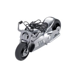 TROIKA Briefbeschwerer Easy Rider Motorrad Metall, Kunststoff Silber 11,8 x 4,8 x 5,3 cm
