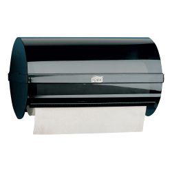 Tork Wischtuchspender W5 Kunststoff Wandmontage Schwarz, Transparent