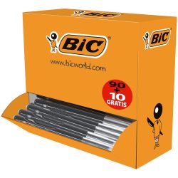 BIC Kugelschreiber M10 0.4 mm Schwarz 100 Stück